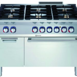 PLINSKI ŠTEDILNIK 700 - ELEK. PEČICA, 6 GORILCEV