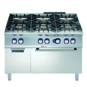 PLINSKI ŠTEDILNIK 900 - S PEČICO, 6 GORILCI