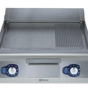 PLINSKI ŽAR 900 - KOMBINACIJA GLADKE KROMIRANE PLOŠČE Z REBRASTO