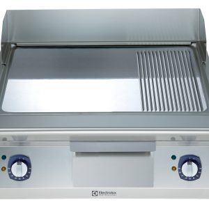 ELEKTRIČNI ŽAR 900 - KOMBINACIJA GLADKE KROMIRANE POLIRANE PLOŠČE Z REBRASTO